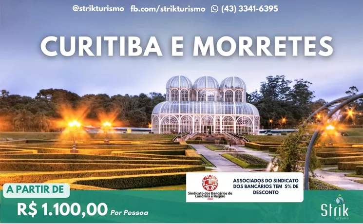 Strik Turismo tem pacote para Curitiba e Morretes em junho