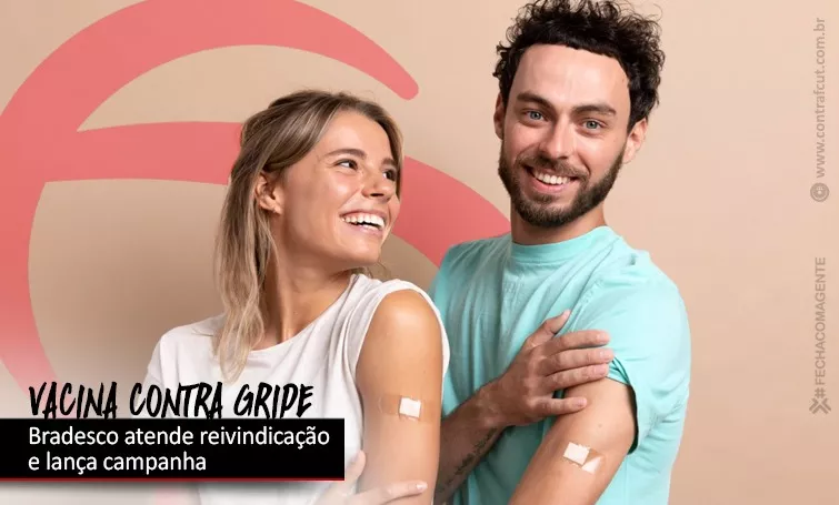 Bradesco atende reivindicação da Contraf-CUT e lança campanha de vacinação contra a gripe