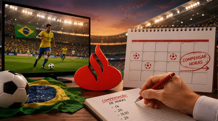 Santander frustra bancários e impõe compensação de horas nos dias de jogos da Seleção