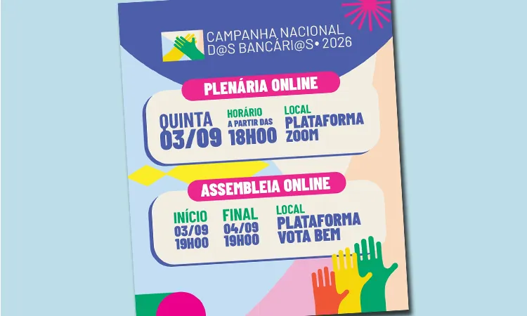 Assembleia dos dias 3 e 4/09 votam propostas dos bancos. Sindicatos orientam voto SIM